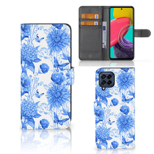 Hoesje voor Samsung Galaxy M53 Flowers Blue