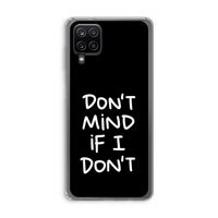 Don't Mind: Samsung Galaxy A12 Transparant Hoesje