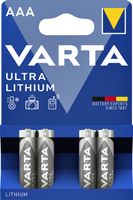 Batterij Varta Ultra lithium 4xAAA - thumbnail