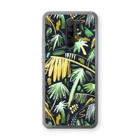 Tropical Palms Dark: Xiaomi Redmi 9 Transparant Hoesje Tropical Palms Dark: Xiaomi Redmi 9 Transparant Hoesje