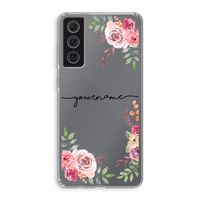Rozen: Samsung Galaxy S21 FE Transparant Hoesje