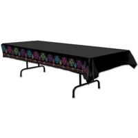 Day of the Dead tafellaken - tafelkleed - 137 x 274 cm - plastic - Halloween - herbruikbaar Day of the Dead tafellaken - tafelkleed - 137 x 274 cm - plastic - Halloween - herbruikbaar