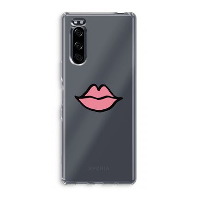 Kusje: Sony Xperia 5 Transparant Hoesje