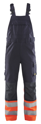 Blåkläder Bretelbroek Multinorm Inherent Klasse 1 28881513 | Marineblauw/Oranje | Maat 50 - 7330509809457