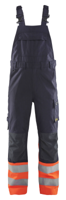 Blåkläder Bretelbroek Multinorm Inherent Klasse 1 28881513 | Marineblauw/Oranje | Maat 60 - 7330509809501