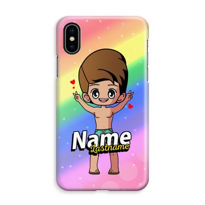 Chibi Maker man: iPhone XS Max Volledig Geprint Hoesje