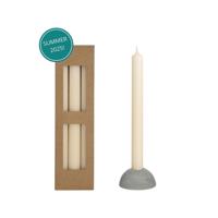 Dinerkaars Bliss crème set a 3 stuks