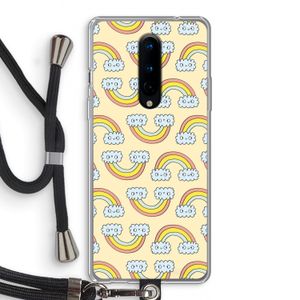 Regenboog: OnePlus 8 Transparant Hoesje met koord