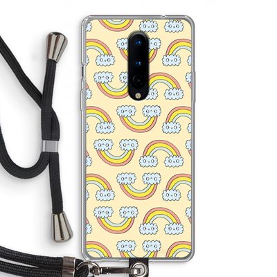 Regenboog: OnePlus 8 Transparant Hoesje met koord
