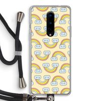 Regenboog: OnePlus 8 Transparant Hoesje met koord