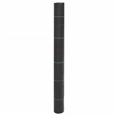 VidaXL Worteldoek 1x25 m polypropeen zwart