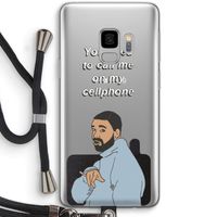 Hotline bling: Samsung Galaxy S9 Transparant Hoesje met koord