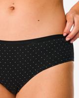 HEMA Dameshipster katoen - 2 stuks zwart/wit (zwart/wit)