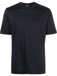 Zegna t-shirt à col ras de cou - Bleu