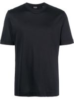 Zegna t-shirt à col ras de cou - Bleu