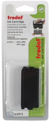Trodat vervangkussen zwart, voor stempel 4913, blister met 2 stuks