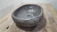 Riviersteen waskom RXL250349, 63x42x15 cm