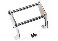 Push bar, bumper (chrome) (fits #8069 bumper) (TRX-8066) - thumbnail