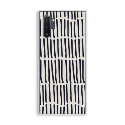 Moroccan stripes: Samsung Galaxy Note 10 Plus Transparant Hoesje