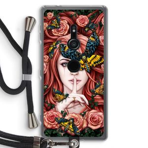 Lady Moth: Sony Xperia XZ2 Transparant Hoesje met koord