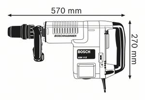 Bosch Blauw GSH 11 E breekhamer | 16.8J 1.500w - 0611316703