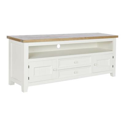 Tv-meubel DKD Home Decor Beige Natuurlijk Paulownia hout 134,5 x 35 x 55 cm