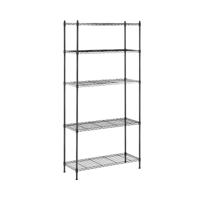 Opbergrek metaal - 35 x 90 x 180 cm - 150 kg - zwart
