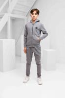 Hugo Boss Trainingspak Kids Grijs - Maat 15/16 jaar - Kleur: Zwart | Soccerfanshop