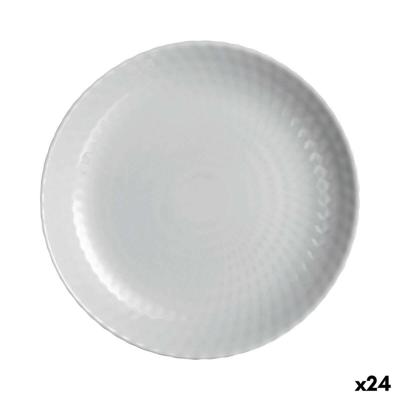 Dessertbord Luminarc Pampille Granit Grijs Glas 19 cm Strips (24 Stuks)