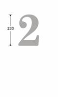 Huisnummer Roman 120mm-2 MGO