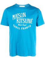 Maison Kitsuné t-shirt en coton à logo imprimé - Bleu - thumbnail