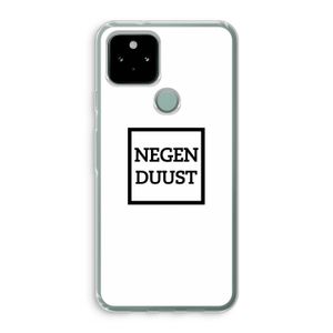 Negenduust vierkant: Google Pixel 5 Transparant Hoesje