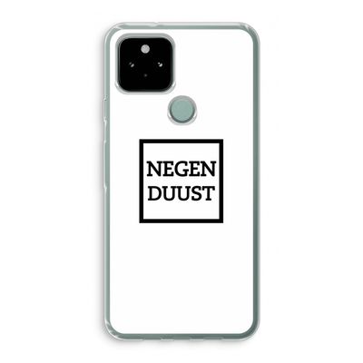 Negenduust vierkant: Google Pixel 5 Transparant Hoesje