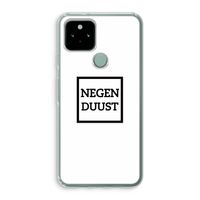 Negenduust vierkant: Google Pixel 5 Transparant Hoesje