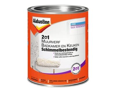 Alabastine 2In1 Muurverf Badk. En Keuken 1L - 5096068