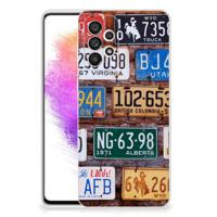 Samsung Galaxy A73 5G | Siliconen hoesje | met foto Kentekenplaten