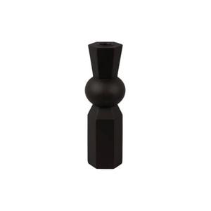 present time - Candle holder Geo King polyresin black