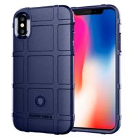 Volledige dekking schokbestendig TPU Case voor iPhone X (blauw)