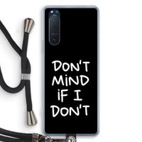 Don't Mind: Sony Xperia 5 II Transparant Hoesje met koord