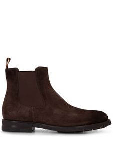 Santoni bottines chelsea en daim - Marron