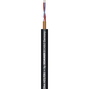 Sommer Cable 200-0371 Microfoonkabel 2 x 0.14 mm² Zwart per meter