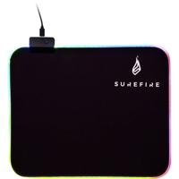 Surefire Gaming Silent Flight RGB-320 Gaming muismat Verlicht Zwart (b x h x d) 320 x 3 x 260 mm