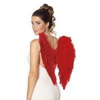Rode engelen/duivel vleugels 50 cm - thumbnail