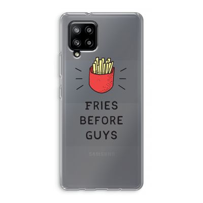 Fries before guys: Samsung Galaxy A42 5G Transparant Hoesje