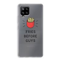 Fries before guys: Samsung Galaxy A42 5G Transparant Hoesje