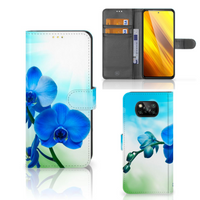 Xiaomi Poco X3 | Poco X3 Pro Hoesje Orchidee Blauw - Cadeau voor je Moeder