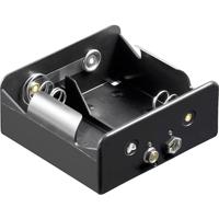 Goobay 11452 Batterijhouder Aantal cellen: 2 D (mono) Drukknopaansluiting (l x b x h) 73 x 71 x 31 mm