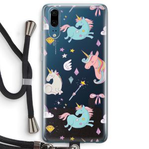 Fantasiewereld: Huawei P20 Transparant Hoesje met koord