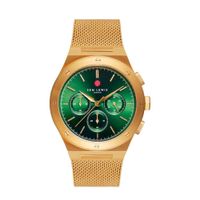 Sem Lewis Moorgate Chrono horloge groen/goudkleurig - SL1100042 - thumbnail