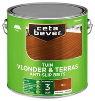 cetabever vlonder- & terrasbeits antislip teak 2.5 ltr - thumbnail